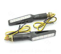 OPM Pair LED Sequential Progressive Turn Signals + Daytime Running Lights Black