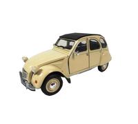 OPO 10 - 1/24 car compatible with CITROEN 2CV cream color - WELLY 24009A-W beige