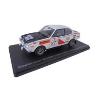 OPO 10 - 1/24 scale model car compatible with Mitsubishi Lancer 1600 GSR Rally Cowan #5 1973 - Hachette Japan VQJ193