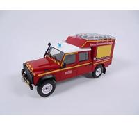OPO 10 1/43 Fire Truck compatible with Land Rover Defender 130 Hazardous Environment Intervention Vehicle (GRIMP) - Hachette CPL03 Light Firefighter Vehicle