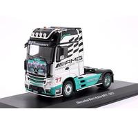OPO 10 - 1/43 Scale Model Truck Compatible with Mercedes-Benz Actros MP4 2012 AMG Petronas F1 Team Tractor Hachette IXO CT003