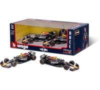 OPO 10 - 2-Car Formula 1 Set Compatible with Red Bull Max Verstappen #1 & Sergio Perez #11 Formula 1 World Champion 2024 1/43 Scale Bburago 38173
