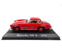 OPO 10 - Car 1/43 compatible with Mercedes-Benz 300 SL 1954 burgundy color (RBA43)