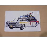 OPO 10 - Decorative interior floor mat 73.5 x 44 cm, automobile car collection, compatible with Cadillac Ecto 1 from the film Ghostbuster Ghostbusters - OV5