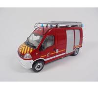 OPO 10 - Fire Truck 1/43 Renault Master Emergency Van - Light Firefighter Vehicle Hachette CPL31