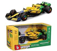 OPO 10 - Formula 1 car compatible with Lando Norris McLaren MCL38#4 4th Monaco GP 2024 1/43 scale Bburago 38214NS