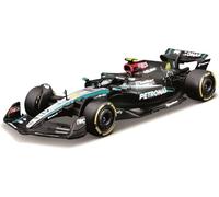 OPO 10 - Formula 1 car compatible with Lewis Hamilton Mercedes-AMG F1 W15 E #44 British GP 2024 1/43 scale Bburago 38208H