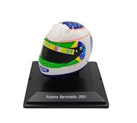 OPO 10 - Formula 1 helmet compatible with Ferrari F1: Rubens Barrichello 2001 Brazilian GP - 1/5 scale Spark - CAS89