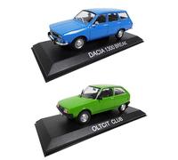 OPO 10 - Lot of 2 miniature cars from Eastern Europe and the USSR: DACIA 1300 BREAK + OLTCIT CLUB (Citroën Axel) - 1/43 scale - LBA34