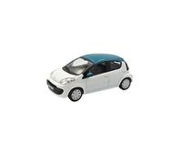 OPO 10 Miniature car compatible with Citroën C1 white with blue roof, 1:43 scale - Cararama 813130