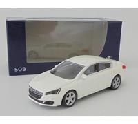 OPO 10 - Miniature car compatible with Peugeot 508 scale 1:64 3 inches 7.5cm Norev - 314812 White