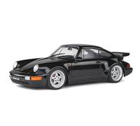 OPO 10 - Miniature car Compatible with Porsche 911 (964) Turbo Black 1990-1:18 Solido - 1803404