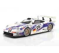 OPO 10 - Miniature car compatible with Porsche 911 GT1#26 3rd 24h Le Mans 1996 Dalmas, Wendlinger, Goodyear 1/18 scale IXO WERK83 18013002