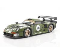 OPO 10 - Miniature car compatible with Porsche 911 GT1#26 Pre-Qualifying 24h Le Mans 1996 Porsche AG 1/18 scale IXO WERK83 18013008