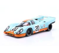 OPO 10 - Miniature car compatible with Porsche 917K #20 Gulf 24h Le Mans 1970 Siffert, Redman 1/18 scale IXO WERK83 1802604