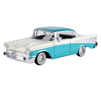 OPO 10 - Miniature car reproduced at 1/24 scale compatible for Chevy Bel Air 1957 two-tone - Motormax 79029