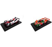 OPO 10 - Set of 2 cars Le Mans Spark 1/43 for Hachette Japon: TOYOTA TS050 2017 + MAZDA 787B 1991 (01 + 02)