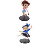 OPO 10 - Set of 2 Figurines compatible with BETTY BOOP DANCE USA: Country + Rock - height 12cm - LBB5