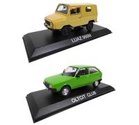 OPO 10 - Set of 2 miniature cars from Eastern Europe and the USSR: OLTCIT CLUB (Citroën Axel) + LUAZ 969-1/43 scale - LBA31