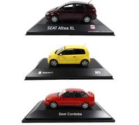 OPO 10 - Set of 3 cars 1/43 compatible with SEAT Cordoba SX + Mii + Altea XL / SE12+07+04 / SEL36