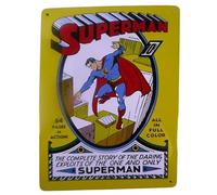 OPO 10 - Superman DC Comics - Decorative Metal Sign in Relief 27x20cm