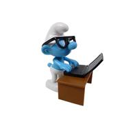 OPO 10 The Computer Smurf - a figurine for creating, playing, and collecting characters! Smurfs 32