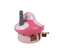 OPO 10 - The pink Smurf half house + stickers - Deagostini Collection - Height 15cms - To decorate with the stickers provided - pink D - DMS5