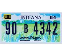 OPO 10 - USA car license plate - metal replica 30x15 cm: Indiana (C18)