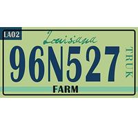OPO 10 - USA car license plate - metal replica 30x15 cm: Louisiana (C22)