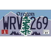 OPO 10 USA car license plate - metal replica 30x15 cm: Oregon (C39)