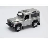 OPO 10 - Welly 1/24 Scale Model Car, Compatible with Land Rover Defender Grey - 22498-GRAY