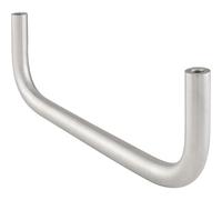 OPO Grimme Nora 75 9012 17 U-Shape Clothes Rail for Wall and Shelf Mounting Diameter 12 mm 192 x 65 mm Brushed Stainless Steel Silver Length 192 mm