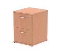 OPO Impulse Freestanding 2/3/4 Drawer Storage Contract Filing Cabinet with Anti-Tilt Mechanism & Lockable Office | Heat Resistant Beech Melamine Finish Beech 2 Drawer