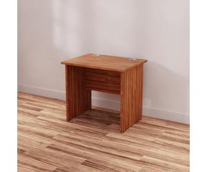 OPO Impulse Freestanding 800mm Rectangular Desk Panel End Leg | Sturdy Build Weather & Heat Resistant Melamine Finish Desk Walnut Walnut