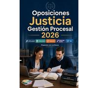 Oposiciones Justicia Gestión Procesal 2026: Procedimiento civil, penal, contencioso y laboral, supuestos prácticos, desarrollo escrito, test y preparación completa