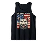 Opossum American Flag 250th Anniversary 1776-2026 Tank Top