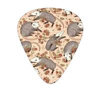 Opossum And Roses Guitar Pick 12 Picks Fashion Personalized Bass Pick Durable Electric Guitar Plectrums Instrument Accessories