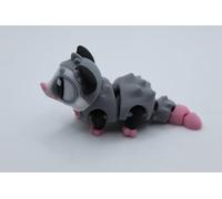 Opossum Articulated Flexible Fidget Animal - Sensory Stress Relief Desk figurine ADHD, Autism, Anxiety - 3D Printed Posable Possum Figure - Fun, Flexible (Mother Possum)