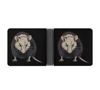 Opossum Bifold Wallet Slim Minimalist Front Pocket with Card Slots for Women Men