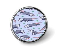 Opossum Button Pin Personalized Metal Lapel Pins Badges Classic Round Brooch Pin Novelty Unique Enamel Pins Cute Funny Pinback Button Badge for Jackets Backpacks Bags Coat