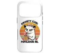 Opossum Caffeine Anxiety Club Population Me Fun Coffee Lover Case for iPhone 17 Pro