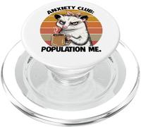 Opossum Caffeine Anxiety Club Population Me Fun Coffee Lover PopSockets PopGrip for MagSafe