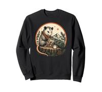 Opossum Camping Retro Woodland Hiking Adventure Sweatshirt