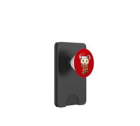 Opossum Christmas Santa Hat Funny Animal Lover Xmas PopSockets PopWallet for MagSafe