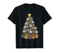 Opossum Christmas Tree Graphic Possum Hissing Angry Feral T-Shirt