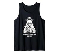 Opossum Cowboy on a Turtle Under UFO Spotlight Tank Top