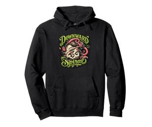 Opossum Downward Spiral Playing Dead Pullover Hoodie