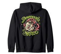 Opossum Downward Spiral Playing Dead Zip Hoodie