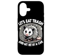 Opossum Eat Trash And Get Hit By A Car Possum Case for iPhone 17