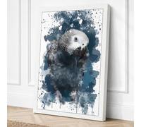 Opossum Emerging Japandi Canvas Wall Art Print 36x24 Inch (91 x 61 cm)